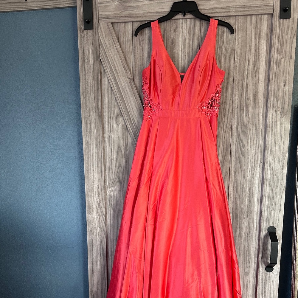 Formal Salmon Dress